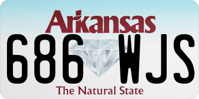 AR license plate 686WJS