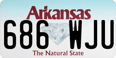 AR license plate 686WJU