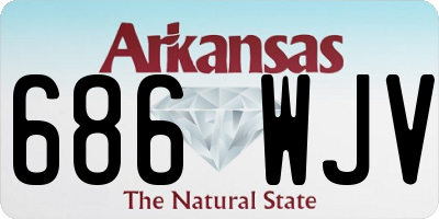 AR license plate 686WJV