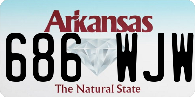 AR license plate 686WJW