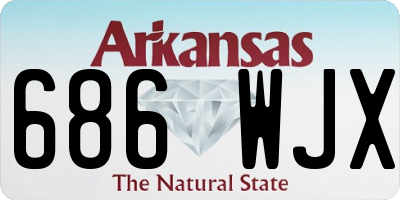 AR license plate 686WJX