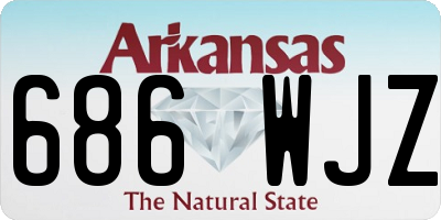 AR license plate 686WJZ