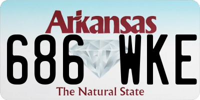 AR license plate 686WKE