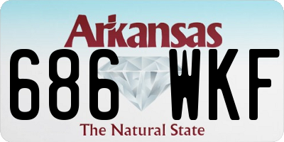 AR license plate 686WKF
