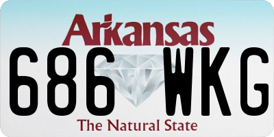 AR license plate 686WKG