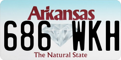 AR license plate 686WKH