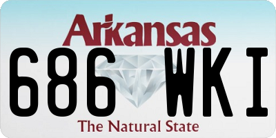 AR license plate 686WKI