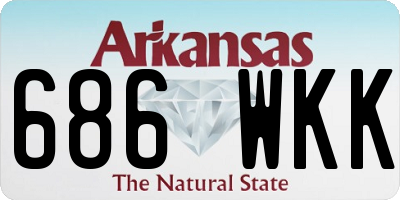 AR license plate 686WKK