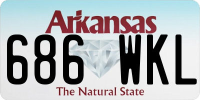 AR license plate 686WKL
