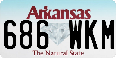 AR license plate 686WKM