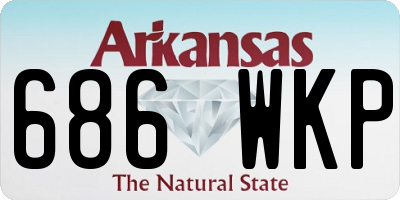 AR license plate 686WKP