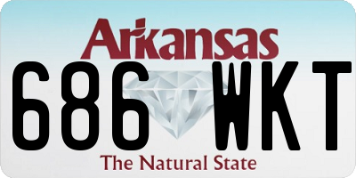 AR license plate 686WKT