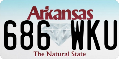 AR license plate 686WKU