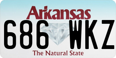 AR license plate 686WKZ