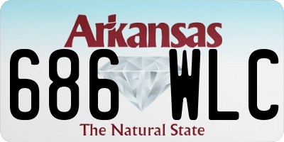 AR license plate 686WLC