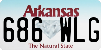 AR license plate 686WLG