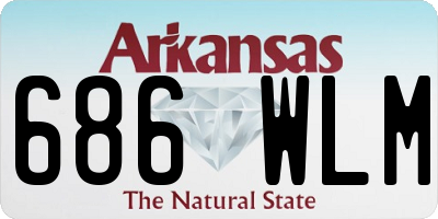 AR license plate 686WLM