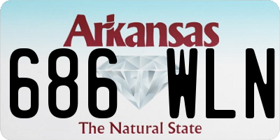 AR license plate 686WLN