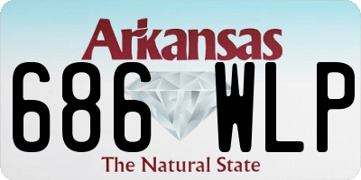 AR license plate 686WLP