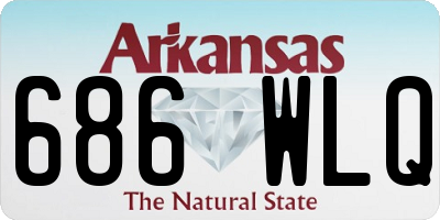 AR license plate 686WLQ