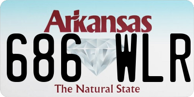 AR license plate 686WLR