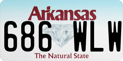AR license plate 686WLW