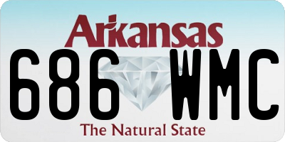 AR license plate 686WMC