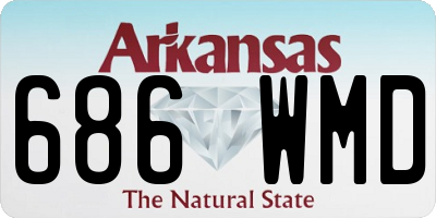 AR license plate 686WMD