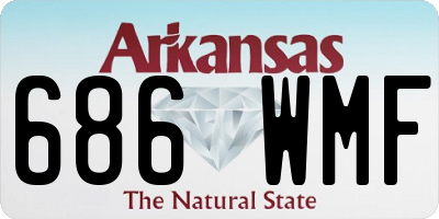 AR license plate 686WMF