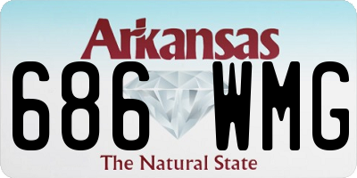AR license plate 686WMG