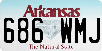 AR license plate 686WMJ