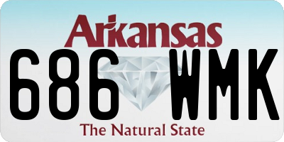 AR license plate 686WMK