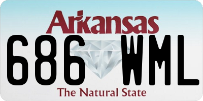 AR license plate 686WML