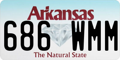 AR license plate 686WMM