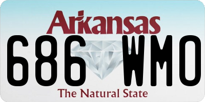 AR license plate 686WMO