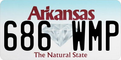 AR license plate 686WMP