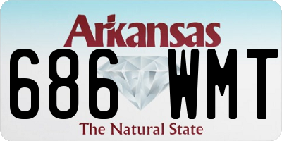 AR license plate 686WMT