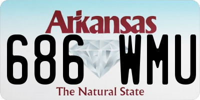 AR license plate 686WMU