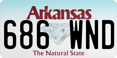 AR license plate 686WND