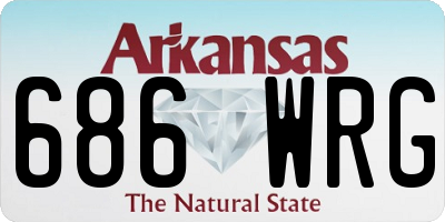 AR license plate 686WRG