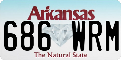 AR license plate 686WRM