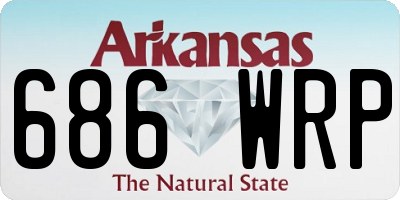 AR license plate 686WRP