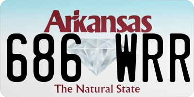 AR license plate 686WRR