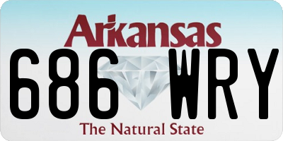 AR license plate 686WRY