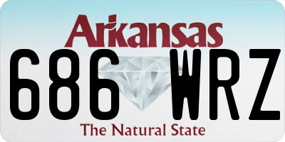 AR license plate 686WRZ