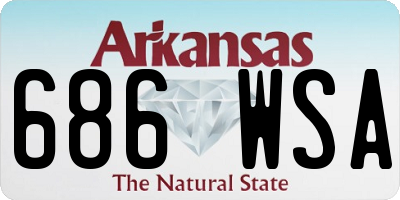 AR license plate 686WSA