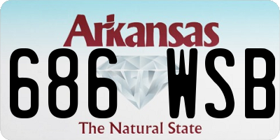 AR license plate 686WSB