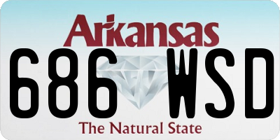 AR license plate 686WSD