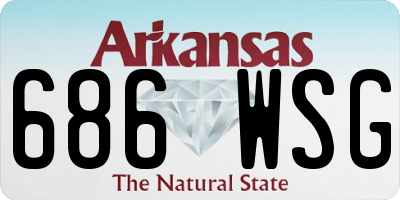 AR license plate 686WSG