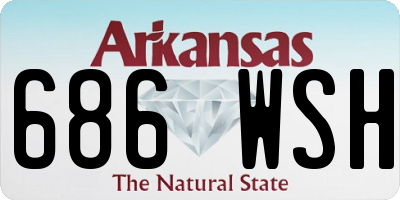 AR license plate 686WSH
